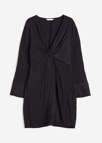 Черное кэжуал платье H&M однотонное