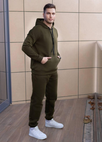 Мужской спортивный костюм на флисе хаки цвет р. 46/48 385648 New Trend хаки