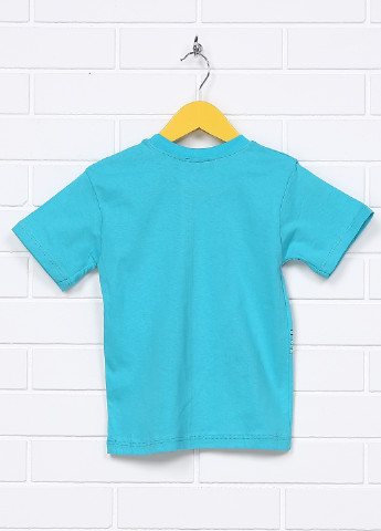 Блакитна літня футболка з коротким рукавом Atabay