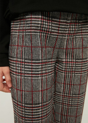 Серые кэжуал демисезонные прямые, укороченные брюки Trendyol