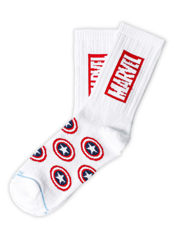 Шкарпетки Premium Marvel. Щит Капітан Америка LOMM высокие (212242390)