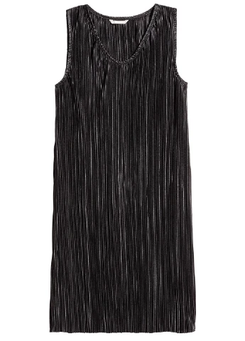 Черное деловое платье H&M однотонное