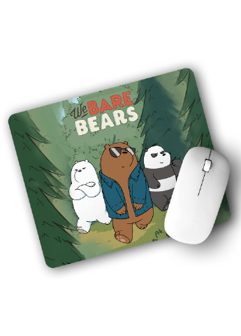 Килимок для мишки Вся правда про ведмедів (We Bare Bears) (25108-2664) 29х21 см MobiPrint (224437361)