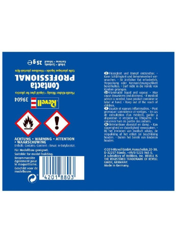Аксессуары для сборных моделей Клей Contacta профессиональный 25 гр Revell (252314688)