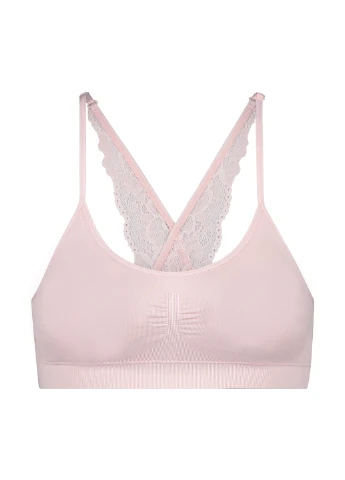 Світло-рожевий топ бюстгальтер Hunkemoller без кісточок поліамід