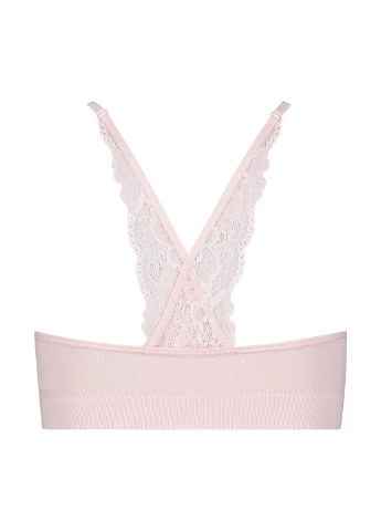 Світло-рожевий топ бюстгальтер Hunkemoller без кісточок поліамід