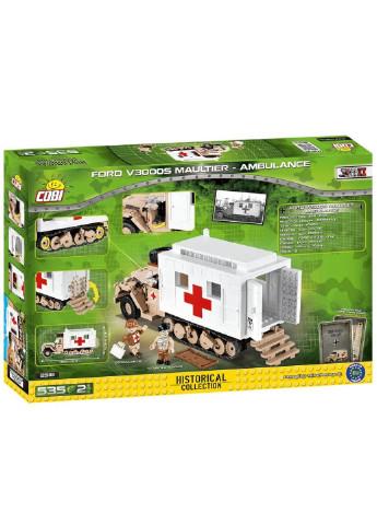 Конструктор Полугусеничная санитарная машина Мул 535 деталей (-2518) Cobi (254073301)
