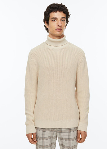 Светло-бежевый демисезонный свитер джемпер H&M
