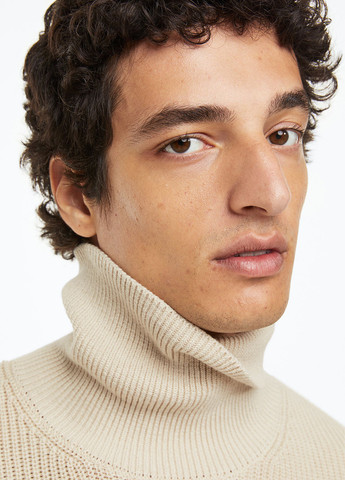 Светло-бежевый демисезонный свитер джемпер H&M