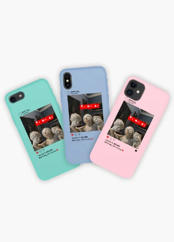 Чехол силиконовый Apple Iphone 11 Pro Max Скульптуры в Instagram Ренессанс (Renaissance) (9232-1589) MobiPrint (219517742)