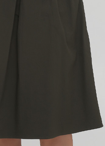 Оливковая кэжуал однотонная юбка Naf Naf клешированная