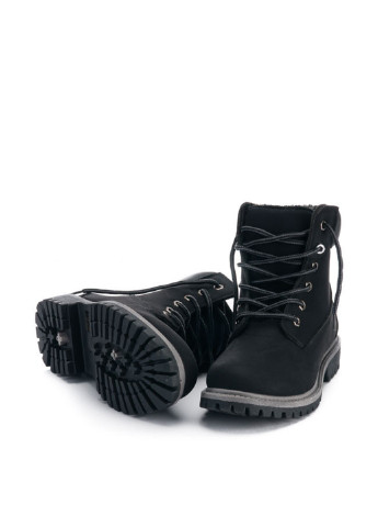 Черные осенние ботинки тимберленды Gofc