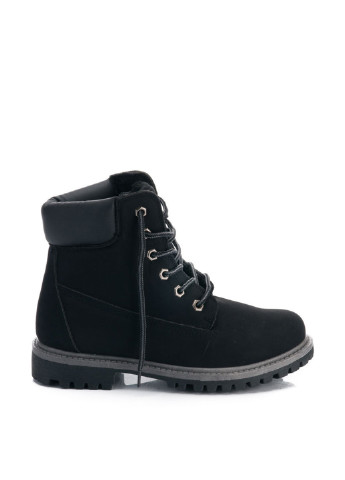 Черные осенние ботинки тимберленды Gofc