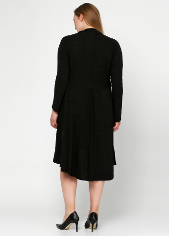 Черное кэжуал платье Lauren Vidal однотонное