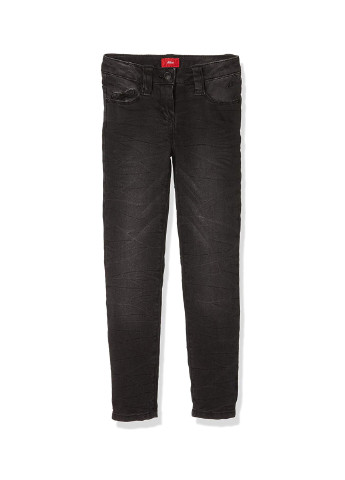 Темно-серые демисезонные зауженные джинсы S.Oliver