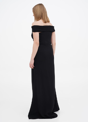 Чорна вечірня сукня годе Ralph Lauren однотонна