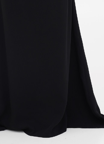 Черное вечернее платье годе Ralph Lauren однотонное