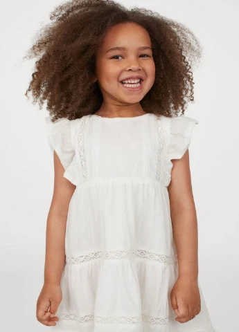 Белое платье H&M (223578326)