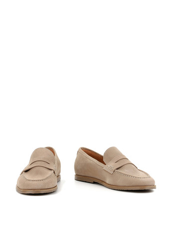 Le'BERDES Туфли лоферы бежевый з натуральная замша, украина — лето (360795555)