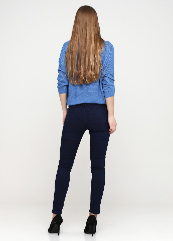 Темно-синие демисезонные скинни джинсы Weekday