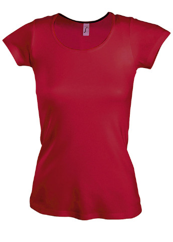 Темно-красная летняя футболка Sol's