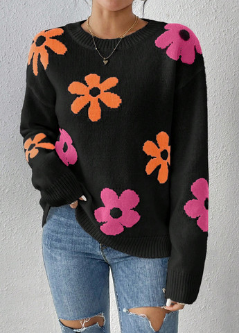 Черный демисезонный джемпер джемпер SHEIN