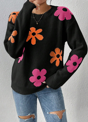 Черный демисезонный джемпер джемпер SHEIN