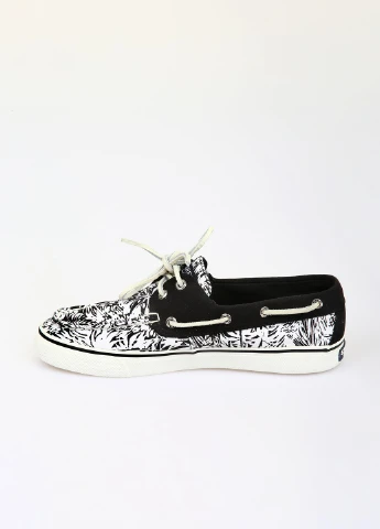 Черно-белые мокасины Sperry