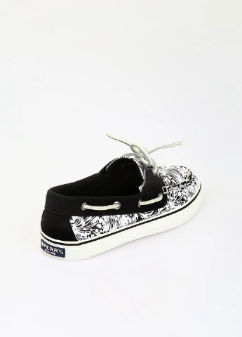 Черно-белые мокасины Sperry