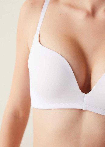 Білий планж бюстгальтер Penti без кісточок бавовна