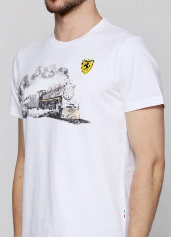 Белая футболка мужская Puma Ferrari