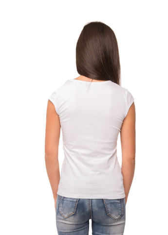 Біла всесезон футболка жіноча Наталюкс 41-2323