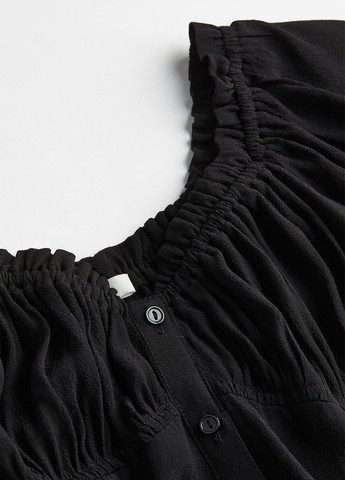 Чорна кежуал сукня а-силует H&M однотонна