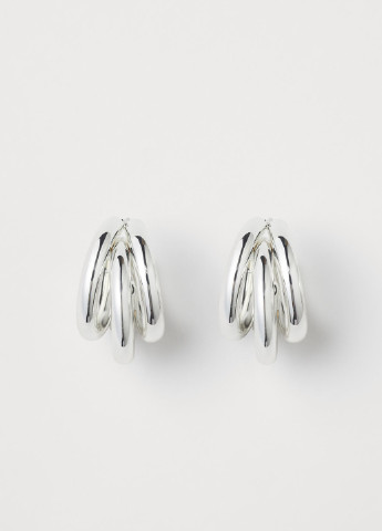 Сережки кільця H&M срібні