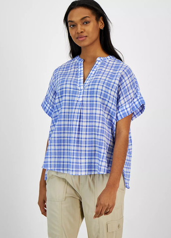 Голубая летняя блуза Tommy Hilfiger