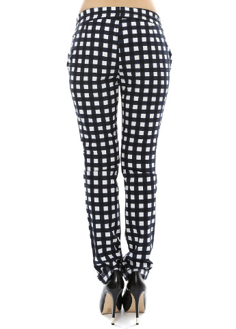 Черно-белые кэжуал демисезонные прямые брюки Liu-Jo