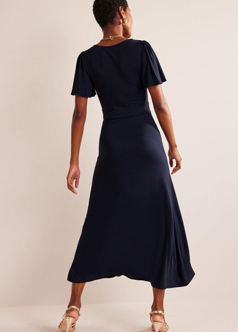 Темно-синее кэжуал платье а-силуэт Boden однотонное