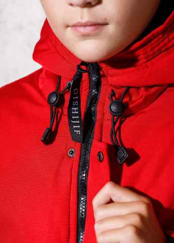 Червона демісезонна пухова демісезонна куртка для хлопчика 7347 160 см червоний 52857 DobraMAMA