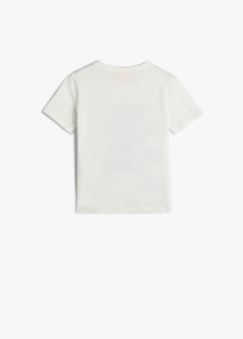 Белая летняя футболка KOTON