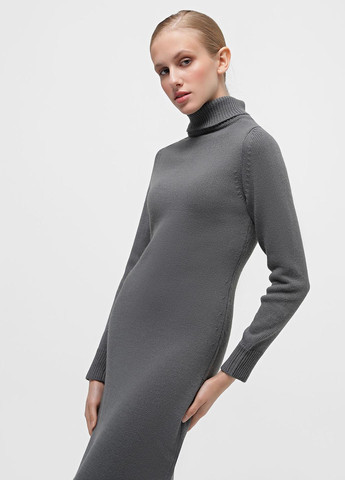 Сіра кежуал сукня сукня светр Braska однотонна