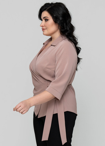 Бежевая блуза на запах A'll Posa