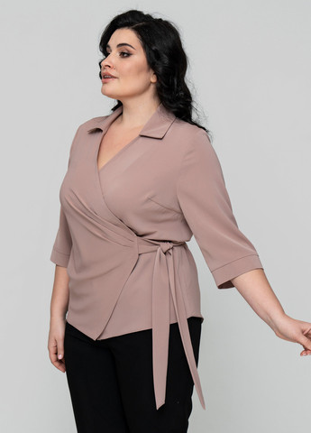 Бежевая блуза на запах A'll Posa