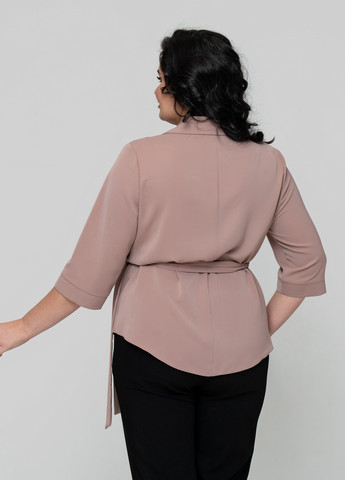 Бежевая блуза на запах A'll Posa