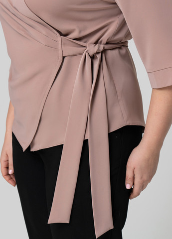 Бежевая блуза на запах A'll Posa