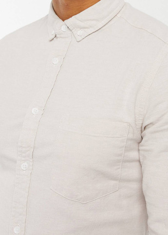 Светло-бежевая кэжуал рубашка однотонная Asos