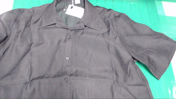 Черная кэжуал рубашка однотонная H&M