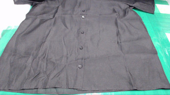 Черная кэжуал рубашка однотонная H&M