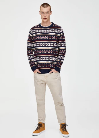 Темно-синій демісезонний джемпер джемпер Pull & Bear