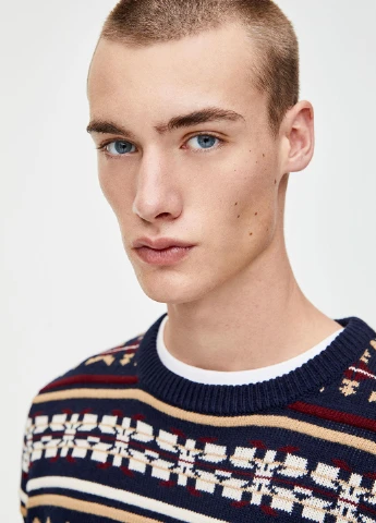 Темно-синій демісезонний джемпер джемпер Pull & Bear