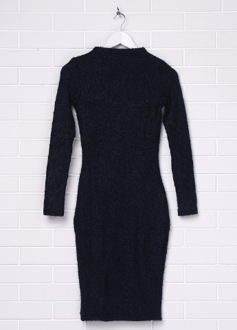 Темно-синее кэжуал платье платье-водолазка Classic Fashion меланжевое